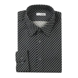 (듀퐁)24년 FW 신상 -SE4FM21LS325SNY(네이비)- 슬림핏 면100 코듀로이 프린트 긴팔 남방