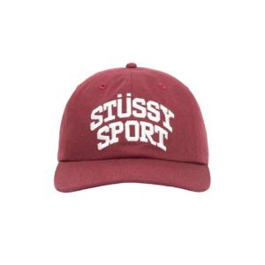 스투시 미드 뎁스 스포츠 스냅백 마룬 1311158