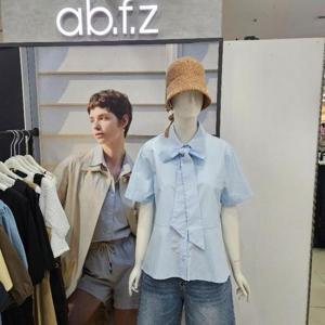 Ab.f.z DP01 A라인핏타이리본카라블라우스 AFZ2HB12