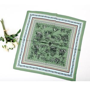 [더로라]54정사각 실크쁘띠스카프-인어공주와 보물선 S25014