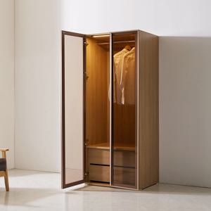 동서가구 브론즈 디스플레이 강화유리도어 양복장(2서랍) 800 DF