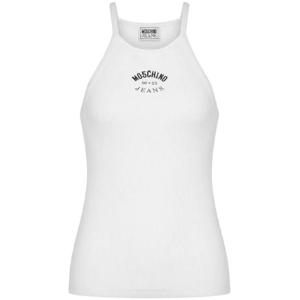 25 FW 모스키노 코튼 혼방 로고 탱크 탑 J08038734 TP432123276