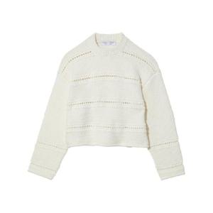 25 FW 프로엔자슐러화이트라벨 오픈 니트 크롭 스웨터 WL2227762KC108 TP432184754