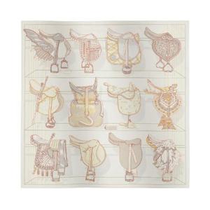 에르메스 뚜 앙 셀 스카프 90 블랑 죤 빨 그리 뻬를르 H004204S07