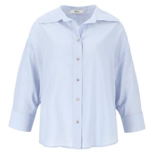 [에이비에프지]빅카라 포인트 7부 블라우스 APZ2HB33E