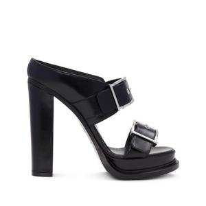 알렉산더 맥퀸 힐 펌프스 734985WHSWD 1081 Black silver 1081