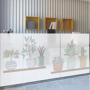 아트박스/꾸밈 cj299-아이러브화분_글라스시트지