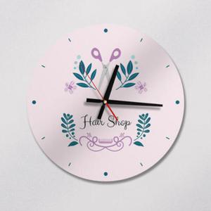 아트박스/꾸밈 ib114-헤어샵일러스트_인테리어벽시계