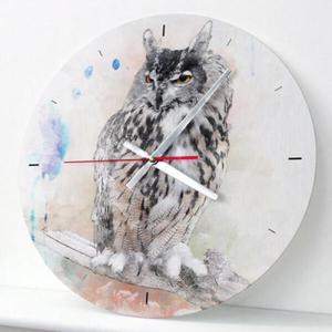 아트박스/꾸밈 ck059-부와지혜의상징 부엉이_인테리어벽시계