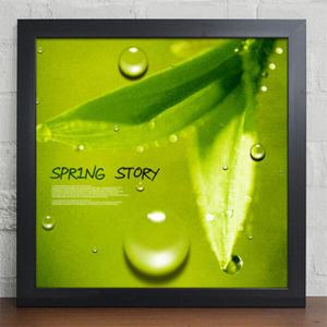 아트박스/꾸밈 cy312-풀 잎에 맺힌 이슬_인테리어액자
