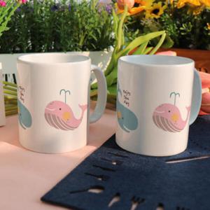 아트박스/꾸밈 cc612-디자인머그컵2p-귀여운돌고래