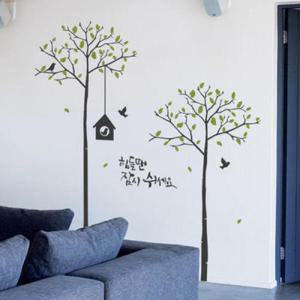 아트박스/꾸밈 ic411-해피모던트리_그래픽스티커