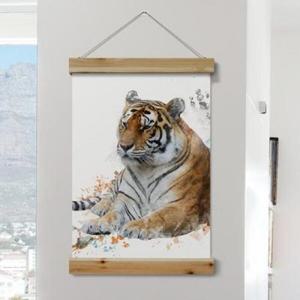 아트박스/꾸밈 ci112-우드스크롤_40CmX60Cm-용맹한호랑이
