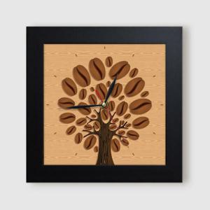 아트박스/꾸밈 ct803-커피나무_미니액자벽시계