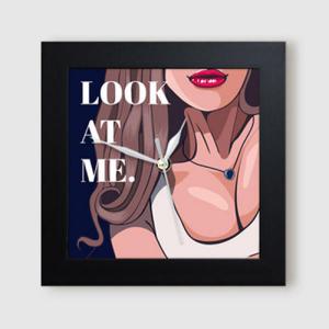 아트박스/꾸밈 it478-여성섹시팝아트_미니액자벽시계