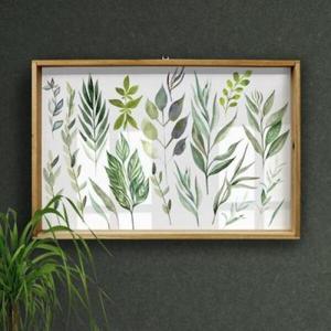 아트박스/꾸밈 th543-우드프레임액자_워터컬러리프