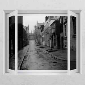 아트박스/꾸밈 ih294-메모리즈_창문그림액자_뮤럴시트지