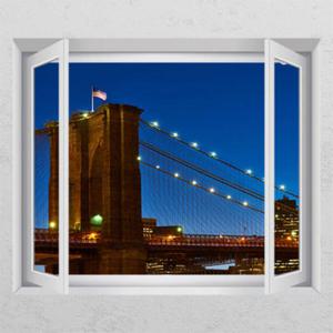 아트박스/꾸밈 ih726-뉴욕에서보는야경_창문그림액자