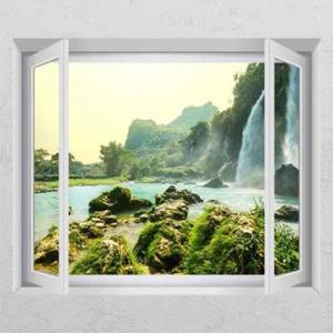 아트박스/꾸밈 cg110-신비로워보이는폭포_창문그림액자