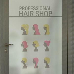 아트박스/꾸밈 cm660-헤어인포그래픽_유리문시트지