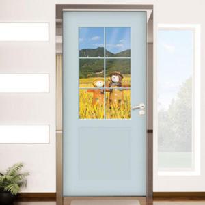 아트박스/꾸밈 ch835-창문그림(허수아비친구들)_현관문시트지