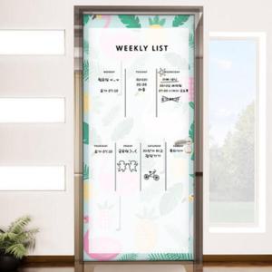 아트박스/꾸밈 cs401-칠판현관문시트지_플라밍고패턴플래너