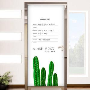 아트박스/꾸밈 cm888-칠판현관문시트지_보테니컬선인장