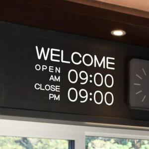 아트박스/꾸밈 ph289-웰컴레터링오픈앤클로즈_그래픽스티커