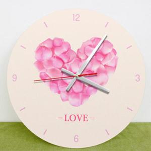 아트박스/꾸밈 ck108-러브하트핑크_인테리어벽시계