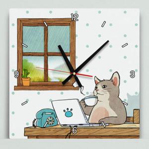 아트박스/꾸밈 ik466-장난스런고양이시리즈2탄_인테리어벽시계