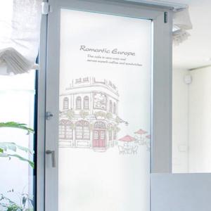 아트박스/꾸밈 ij424-유럽의노천카페_유리문시트지