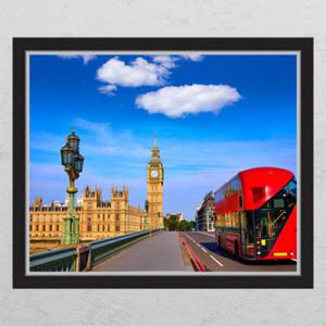 아트박스/꾸밈 ij428-런던의풍경_창문그림액자