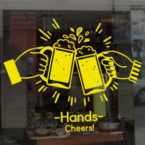 아트박스/꾸밈 th021-잔을부딪혀_그래픽스티커