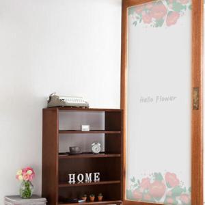 아트박스/꾸밈 cb400_m-무점착유리시트_헬로플라워_유리문시트지