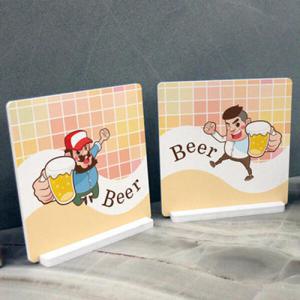 아트박스/꾸밈 ij628-스탠드액자2P_맥주아저씨