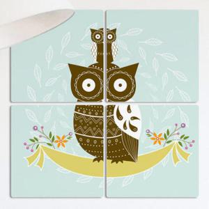 아트박스/꾸밈 tf238-멀티액자_큰부엉이작은부엉이