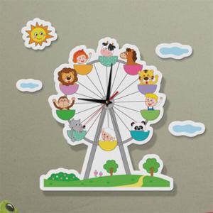 아트박스/꾸밈 na008-인테리어벽시계-신나는놀이공원