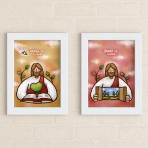 아트박스/꾸밈 iy925-주님의사랑_액자세트