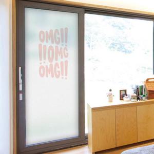 아트박스/꾸밈 cc772_m-무점착유리시트_오마이갓_유리문시트지