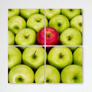 아트박스/꾸밈 cf353-멀티액자_초록사과사이의빨간사과
