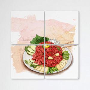 아트박스/꾸밈 ib457-멀티액자_푸짐한육회한접시