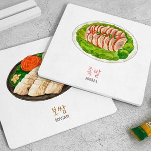 아트박스/꾸밈 pa934-스탠드액자2P_맛있는조합09(보쌈 족발)