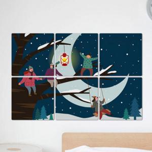 아트박스/꾸밈 ib758-멀티액자_즐거움을주는나무