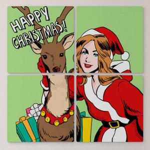 아트박스/꾸밈 tf339-멀티액자_루돌프와함께하는크리스마스