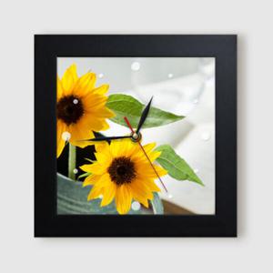 아트박스/꾸밈 it341-웃음꽃해바라기_미니액자벽시계