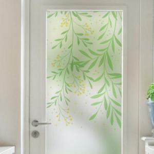 아트박스/꾸밈 gb348_m-무점착유리시트_시원한갈대잎_유리문시트