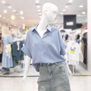 abfz sh06 심플 갸름 루즈핏 블라우스 SLBNZ3B33H