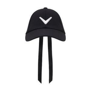 M 캘러웨이골프모자 PQC CWAC24X602_BK 여성 쉐브론 리본 볼캡