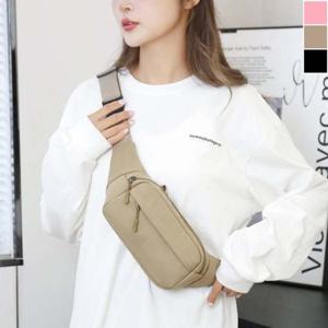 커플 베이직 힙색 1P 다용도 가벼운 여행 보조 가방