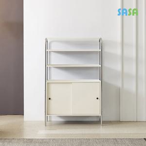 사사가구 가인 850 3단 철제 슬라이딩 수납선반장